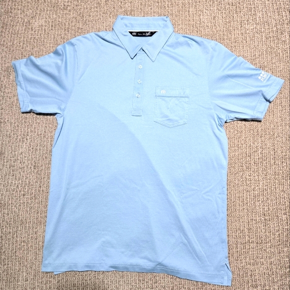 Travis Mathew Other - Travis Mathew Light Blue Polo Shirt Men's Size Large